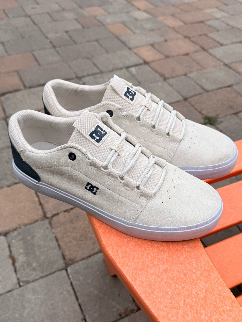 Men’s DC ‘Hyde’ Skateboard Sneakers White/Navy US Size 10 - Excellent Condition
